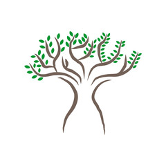 Tree logo icon vector template
