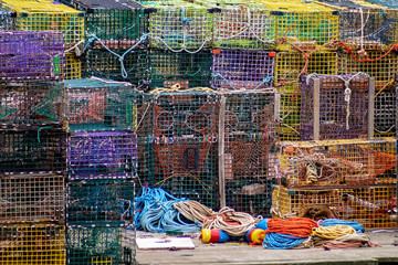 Colorful Lobster Traps