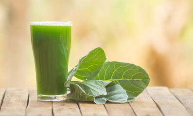 Chinese kale juice