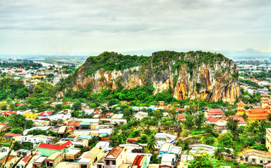 View of Marble Mountains at Da Nang, Vietnam