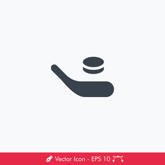 Ice Hockey Icon / Vector