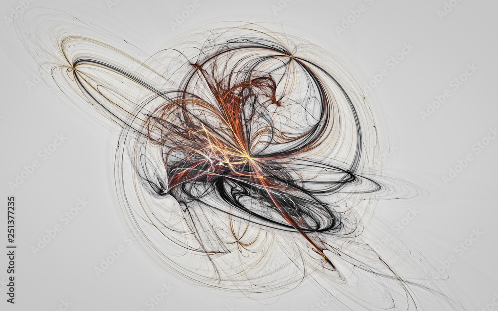Fototapete digital generated image in the form of abstract geometric shapes of various shades and colors for us