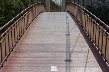 Obraz premium Backgrounds Old wooden bridge