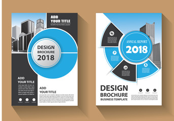 Business abstract vector template. Brochure design, cover modern layout, annual report, poster, flyer in A4 with colorful triangles, geometric shapes for tech, science, market with light background