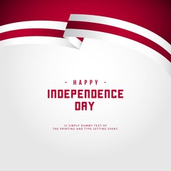 Happy England Independence Day Vector Template Design Illustration