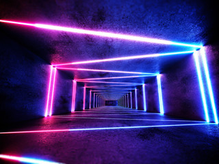Cyberpunk neon electronic style disco background concept.