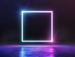 Cyberpunk neon electronic style disco background concept.