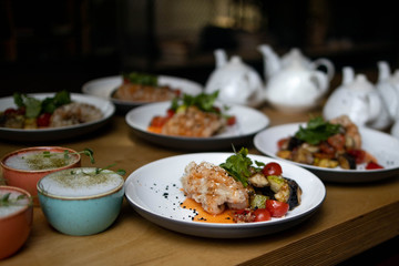 food in the restaurant