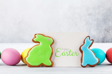 Naklejka premium Easter greeting card
