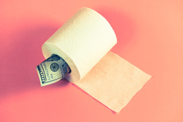 American dollar bill, saving concept