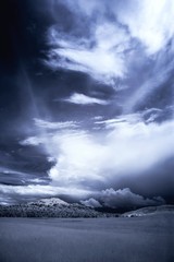 Gewitterwolke in Infrarot - Blaubearbeitung
