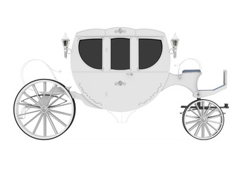 Vintage Carriage Isolated