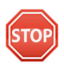 stop road sign for traffic regulation stock vector illustration