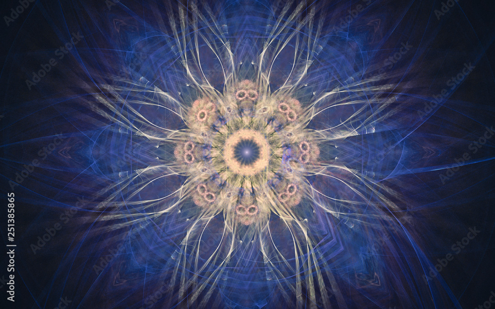 Fototapete digital generated image in the form of abstract geometric shapes of various shades and colors for us