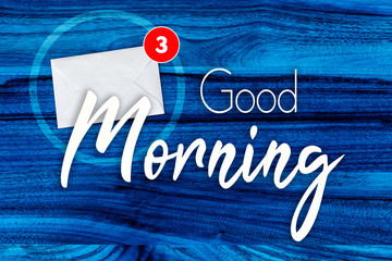 Good Morning Concept in Blue