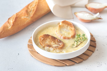 Bowl of onion soup