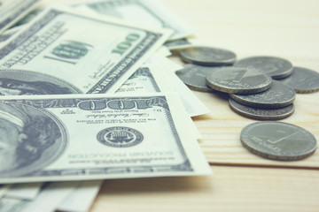 money on the table .