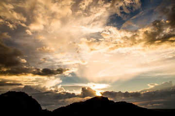 The sky in a beautiful cloud day