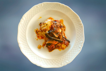 Eggplant Parmesan for lunch