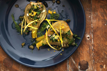 Warzywna przystawka, grillowany fenkuł.