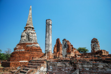 Ruins of Ayitthaya, Thailand.