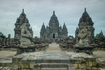 Fototapeta premium Hindu temples in Prambannan, Java, Indonesia.