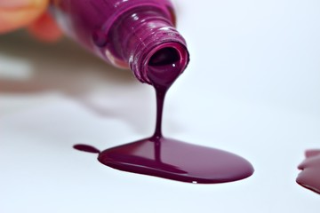 paint wine color burgundy texture liquid glossy jar glass makeup beauty fashion art jet thick puddle glamor modern pink