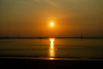 Sunset in Koh Panyam, Thailand
