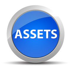 Assets blue round button
