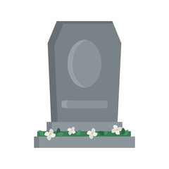 Monument Tomb color vector icon. Flat design