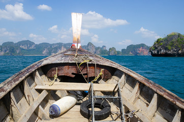 long tail boat oceano thailandia