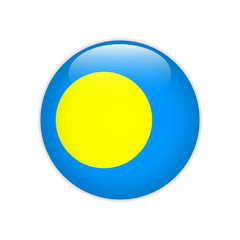Palau flag on button