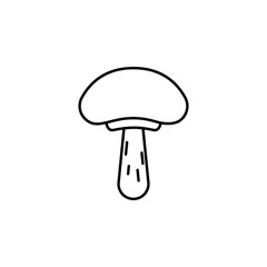 magic food mushroom outline icon. Signs and symbols can be used for web, logo, mobile app, UI, UX