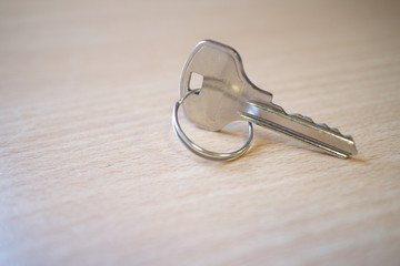 door key on the office desk