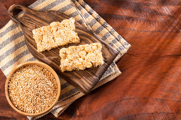 Amaranth seeds with cereal bars - Amaranthus