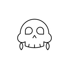 magic medical skull outline icon. Signs and symbols can be used for web, logo, mobile app, UI, UX