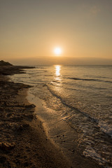 A sunrise by the sea of Oropesa, Castellon