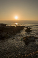 A sunrise by the sea of Oropesa, Castellon