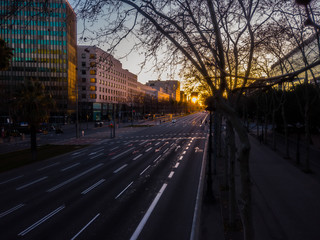 Barcelona. Diagonal Avenue. Catalonia. Spain.