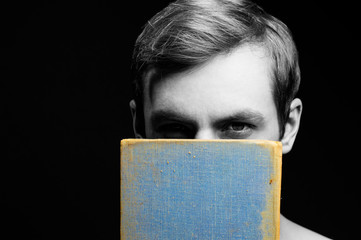 face behind the book