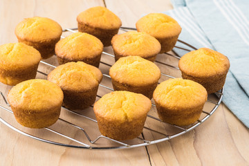Mini cornbread muffins.