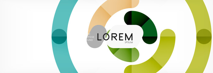 Linear design circle background