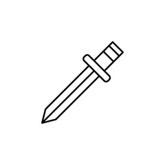 magic sword outline icon. Signs and symbols can be used for web, logo, mobile app, UI, UX