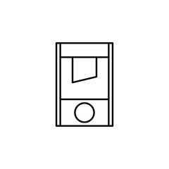 guillotine outline icon. Signs and symbols can be used for web, logo, mobile app, UI, UX