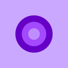 Circle at the violet background