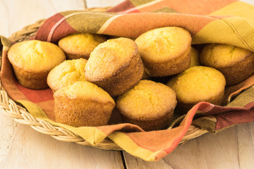 Mini cornbread muffins.