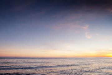 Naklejka na ściany i meble sunset on the beach in almunecar spain