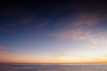 sunset on the beach in almunecar spain