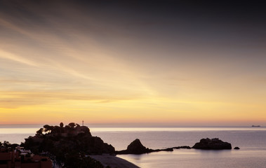 Obraz premium sunrise in Almunecar spain