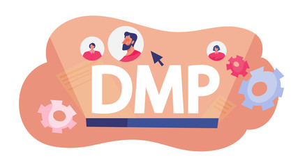 Data management platform concept. A computer software